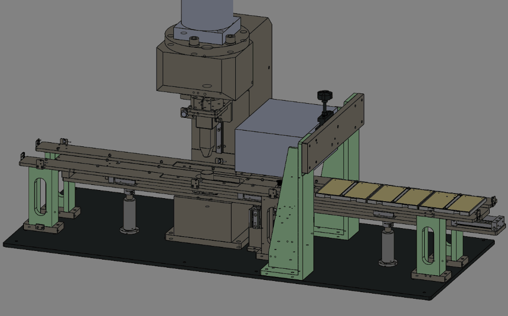 インゴット刻印機　動き