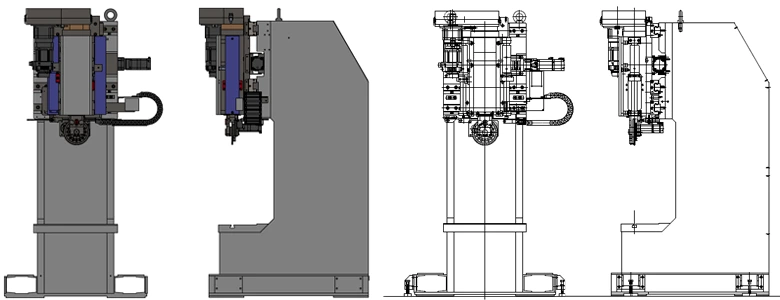 1リング式刻印機　外観図
