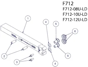 転造式ローレット寸法図 F712