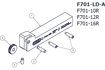 転造式ローレット部品図 F701　LD-A