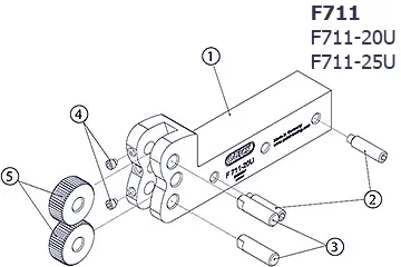 転造式ローレット部品図 F711