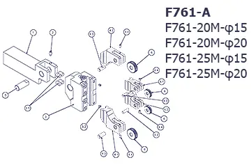 転造式ローレット部品図 F761