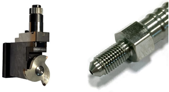 多角形加工をバリレス＆高速加工 加工前