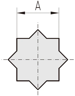 特殊ブローチ製作 二重四角形状