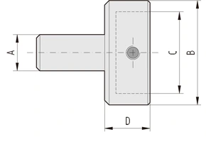 外径ブローチ用アダプタ 図