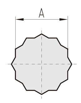 特殊ブローチ製作 二重六角形状