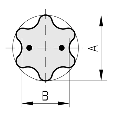 TORXⓇブローチ寸法図クーラント