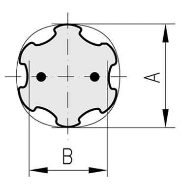 TORXⓇPLUSブローチ寸法図クーラント