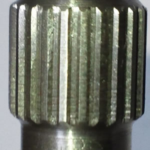 BRIGHETTIブローチ 外径加工したワークのサンプル1