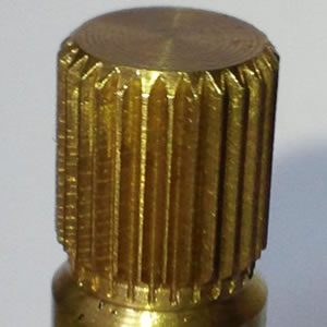 BRIGHETTIブローチ 外径加工したワークのサンプル3