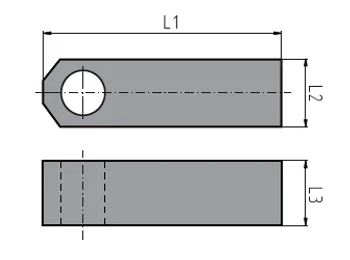 アライメントプレート寸法図