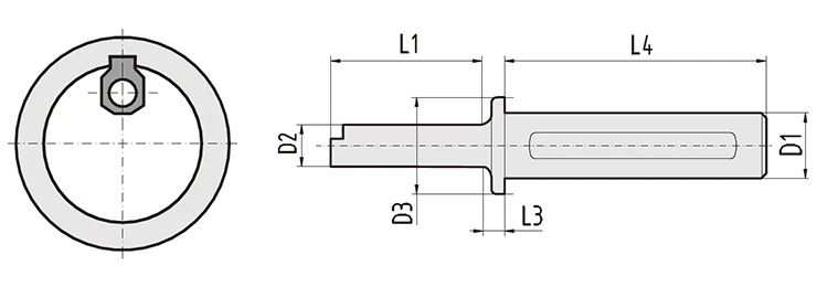 キー溝用ホルダ