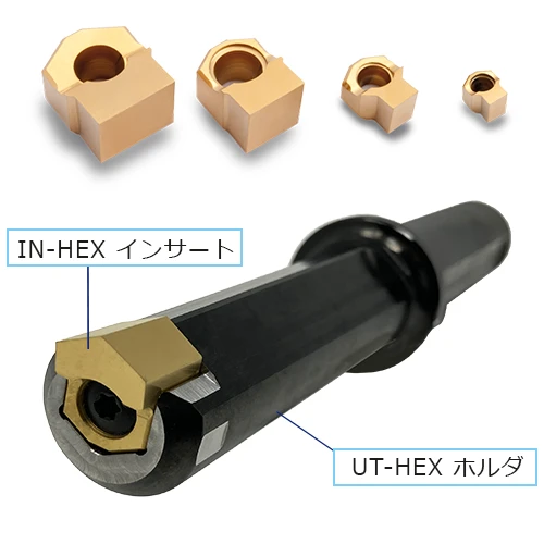 レヴ 六角穴用IN-HEXインサート、UT-HEXホルダ
