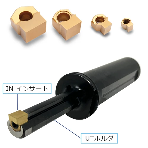 レヴ キー溝用 INインサート、UTホルダ