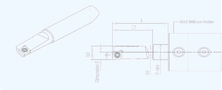 チップ式超硬寸法図