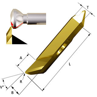 ウィズカット　後挽きツール スタイルvlr 寸法図